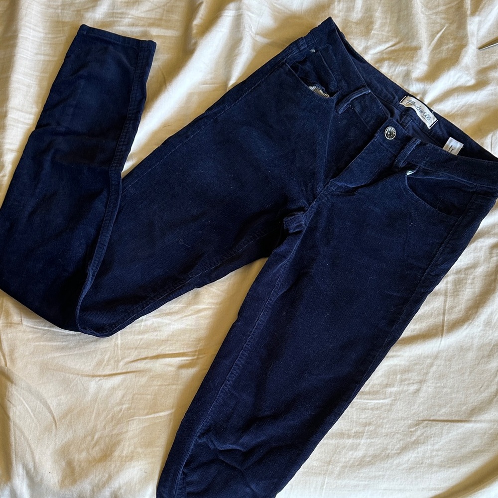 Madewell Dark Blue Corduroy Pants